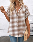 Country Charm Gingham Blouse