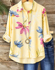 Sunny Garden Roll-Tab Shirt