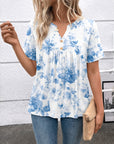 Bluebell Whisper Peasant Top
