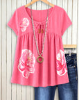 Blushing Bloom Babydoll Top