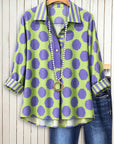 Lavender Meadow Polo Blouse