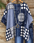 Indigo Patchwork Breeze Top