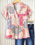 Cottage Charm Ruffle Blouse