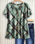 Evergreen Plaid Everyday Top