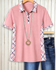 Sweet Rosy Polo Top