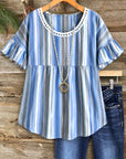 Seaside Breeze Babydoll Blouse