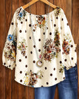 Autumn Bloom Casual Blouse