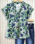 Garden Grace Ruffle Blouse