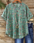 Wildflower Breeze Crew Neck Top