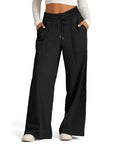 Drawstring Wide Leg Lounge Pants