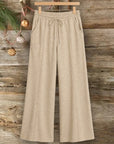 Drawstring Wide Leg Lounge Pants