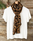 Leopard Print Lightweight Fashion Scarf