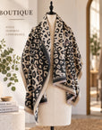 Leopard Patchwork Print Long Scarf