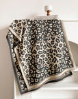 Leopard Patchwork Print Long Scarf