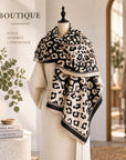 Leopard Patchwork Print Long Scarf