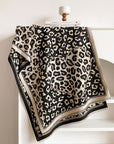 Leopard Patchwork Print Long Scarf