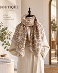 Leopard Patchwork Print Long Scarf