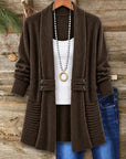 Textured Shawl Collar Cardigan