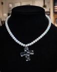 Pearl Charm Statement Necklace Collection