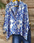 Blue China Print Shirt