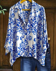 Blue China Print Shirt