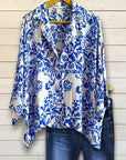 Blue China Print Shirt