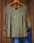 Olive Sketch Tunic