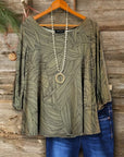 Olive Sketch Tunic