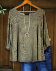 Olive Sketch Tunic
