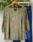 Olive Sketch Tunic
