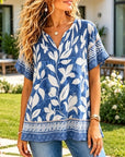 Cable Yoke Floral Flutter Sleeve Dress