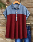 Tencel Denim Waffle Knit Tunic