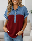 Tencel Denim Waffle Knit Tunic