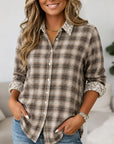Plaid Paisley Trim Shirt