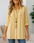 Striped Long Sleeve Button Down Shirt