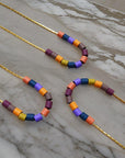 Rainbow Beaded Necklace