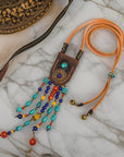 Boho Leather Arizona Turquoise Necklace