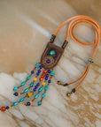 Boho Leather Arizona Turquoise Necklace