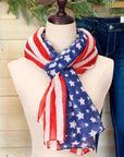 Comfy Vintage STARS & STRIPES Infinity Scarf