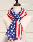 Comfy Vintage STARS & STRIPES Infinity Scarf
