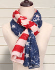 Comfy Vintage STARS & STRIPES Infinity Scarf
