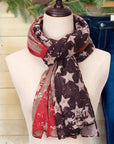 Comfy Vintage STARS & STRIPES Infinity Scarf