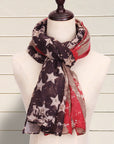 Comfy Vintage STARS & STRIPES Infinity Scarf