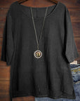 Casual Round Neck Loose Fashion Top