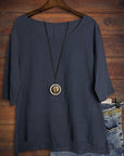 Casual Round Neck Loose Fashion Top