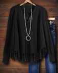 Fringe Hem Cardigan