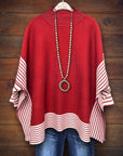 SassyGrace Exclusive Striped Knit Sweater