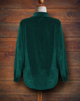 Plain Long Sleeve Velvet Shirt