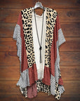 Leopard Print Oversized Cape Trench Coat