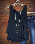 Double Layered Cotton Yarn Tank Top